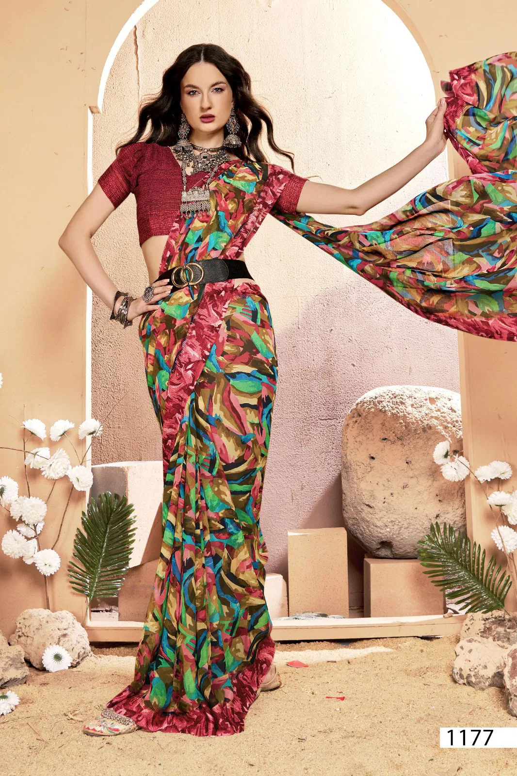 Nityansha Vol 10 By Vallabhi Georgette Printed Surat Saree Wholesale Market